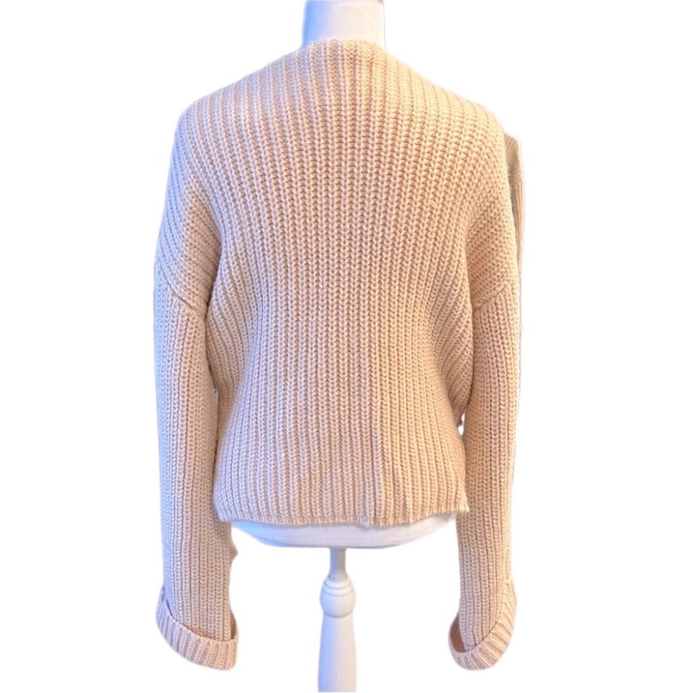 Zara Crossover Cardigan Sweater NWOT w/Tie Detail Blush Pink Small Blogg… - Picture 4 of 15